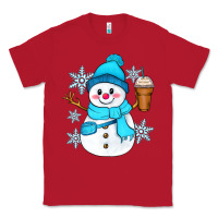 Red cute snowman Classic Tee - Zillion Design Studio