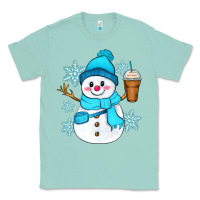 Seafoam cute snowman Classic Tee - Zillion Design Studio