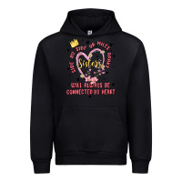 Black side by side or miles apart sisters will always be connected by heart Urban Hoodie - MaliasSmallBusiness