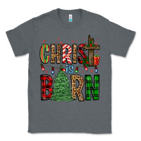 Charcoal Heather christ is born Classic Tee - FaDigitalArtStudio