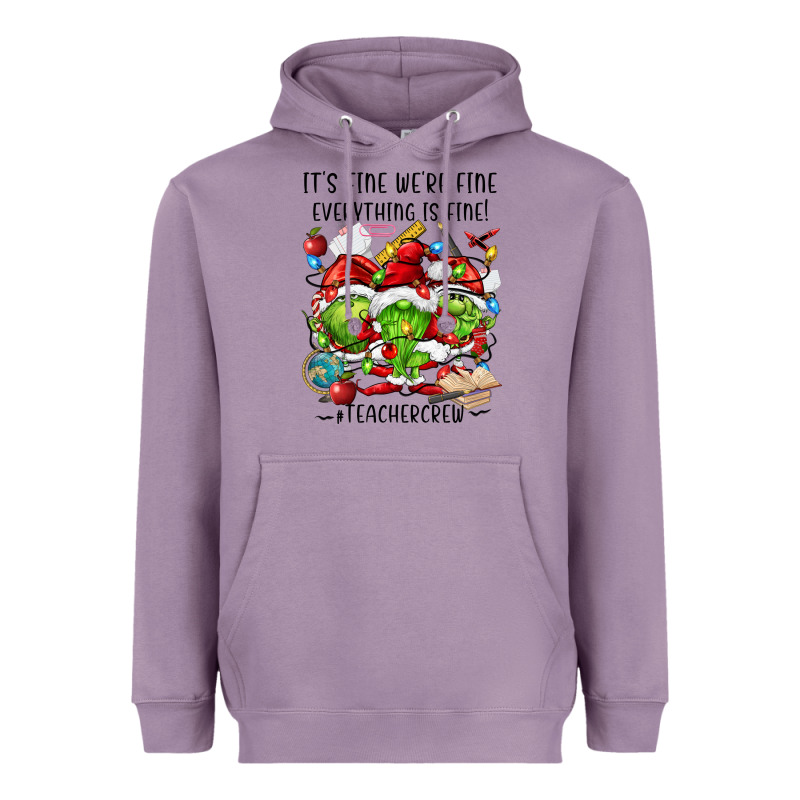 It's Fine We're Fine Everythıng Is Fine! Heavyweight Hoodie by FaDigitalArtStudio | Teevron