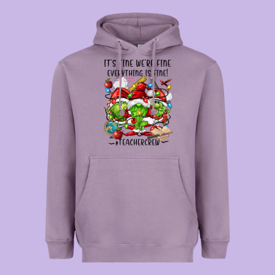 It's Fine We're Fine Everythıng Is Fine! Heavyweight Hoodie Designed By Fadigitalartstudio