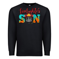 Black firefighter son boy Premium Sweatshirt - HRA Design Shop