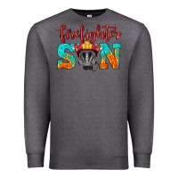Charcoal Heather firefighter son boy Premium Sweatshirt - HRA Design Shop