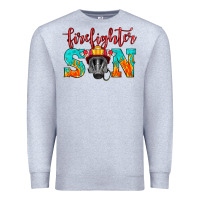 Heather Grey firefighter son boy Premium Sweatshirt - HRA Design Shop