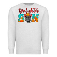 Oatmeal Heather firefighter son boy Premium Sweatshirt - HRA Design Shop