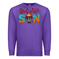 Purple firefighter son boy Premium Sweatshirt - HRA Design Shop