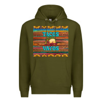 Army Green tacos before vatos Premium Hoodie - BarkalooDesign