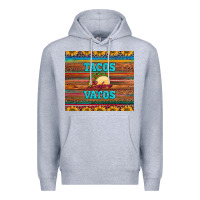 Heather Grey tacos before vatos Premium Hoodie - BarkalooDesign