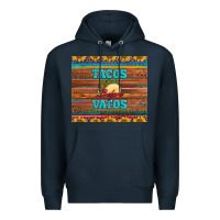 Navy tacos before vatos Premium Hoodie - BarkalooDesign