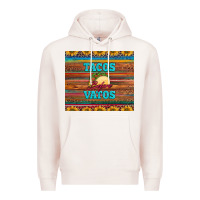 Pale Pink tacos before vatos Premium Hoodie - BarkalooDesign