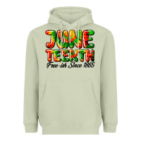 Matcha juneteenth free ish since 1865 Heavyweight Hoodie - HRA Design Shop