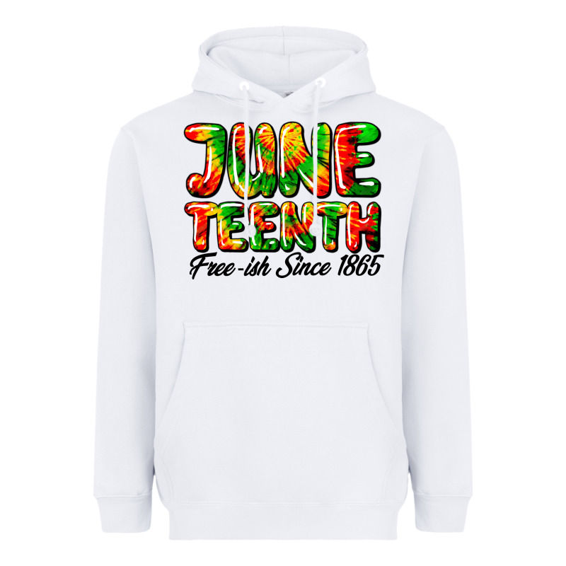 Juneteenth Free Ish Since 1865 Heavyweight Hoodie by HRA Design Shop | Teevron
