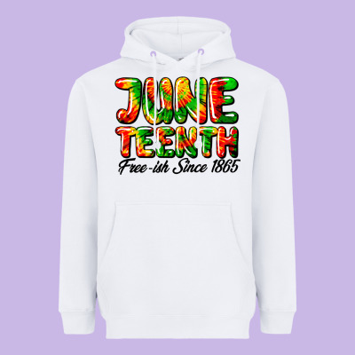 Juneteenth Free Ish Since 1865 Heavyweight Hoodie Designed By Hra Design Shop