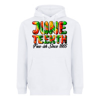 White juneteenth free ish since 1865 Heavyweight Hoodie - HRA Design Shop