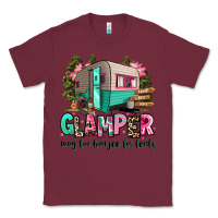Burgundy glamper way too boujee for tents 2 Classic Tee - RanaPortraitStore