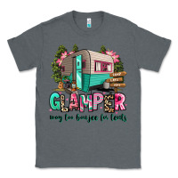 Charcoal Heather glamper way too boujee for tents 2 Classic Tee - RanaPortraitStore