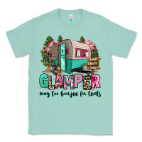 Seafoam glamper way too boujee for tents 2 Classic Tee - RanaPortraitStore