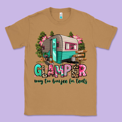 Classic Tee glamper way too boujee for tents 2