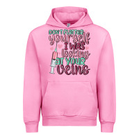 Fuchsia Pink don't flatter yourself i was looking at your veins Urban Hoodie - MaliasSmallBusiness