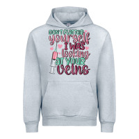 Heather Grey don't flatter yourself i was looking at your veins Urban Hoodie - MaliasSmallBusiness