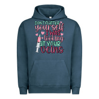 Pigment Midnight Navy don't flatter yourself i was looking at your veins Urban Hoodie - MaliasSmallBusiness