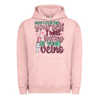 Pigment Salmon don't flatter yourself i was looking at your veins Urban Hoodie - MaliasSmallBusiness