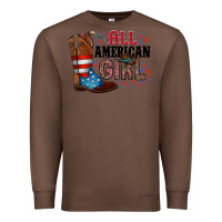 Chestnut all american girl Premium Sweatshirt - RacoonDesign