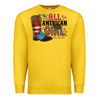 Lemon all american girl Premium Sweatshirt - RacoonDesign