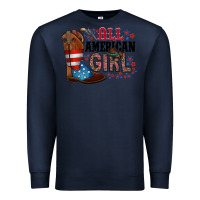 Navy all american girl Premium Sweatshirt - RacoonDesign