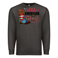 Smoke all american girl Premium Sweatshirt - RacoonDesign