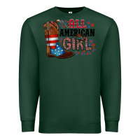 Sports Green all american girl Premium Sweatshirt - RacoonDesign