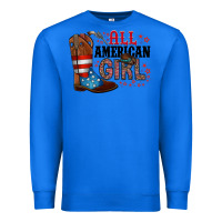 True Royal all american girl Premium Sweatshirt - RacoonDesign