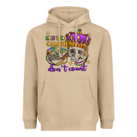 Mushroom king cake calories don't count skull Heavyweight Hoodie - FaDigitalArtStudio