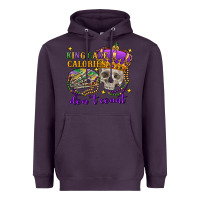 Plum king cake calories don't count skull Heavyweight Hoodie - FaDigitalArtStudio