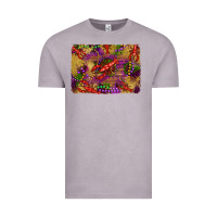 Vintage Zinc mardi gras crawfısh leopard wood and glitter background Vintage Tee - Artiststas