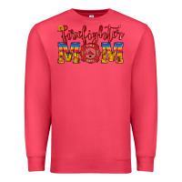 Cardinal firefighter mom Premium Sweatshirt - HRA Design Shop
