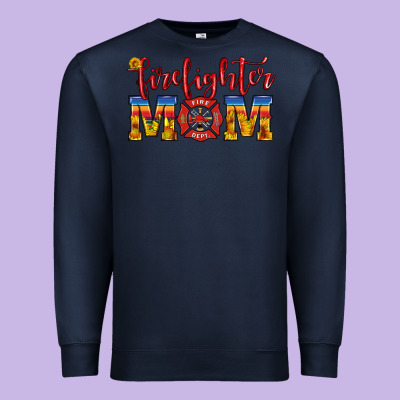 Firefighter Mom Premium Sweatshirt Designed By Hra Design Shop