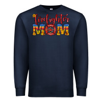Navy firefighter mom Premium Sweatshirt - HRA Design Shop