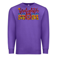 Purple firefighter mom Premium Sweatshirt - HRA Design Shop