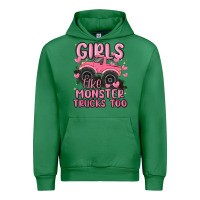 Emerald girls like monster trucks too Urban Hoodie - MaliasSmallBusiness