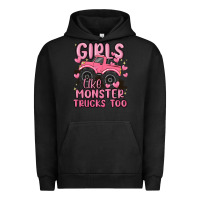 Pigment Black girls like monster trucks too Urban Hoodie - MaliasSmallBusiness