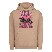 Pigment Burro girls like monster trucks too Urban Hoodie - MaliasSmallBusiness