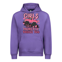 Tulip girls like monster trucks too Urban Hoodie - MaliasSmallBusiness