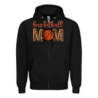Black basketball mom Zipper Hoodie - texasbilliewilder
