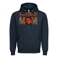 Navy basketball mom Zipper Hoodie - texasbilliewilder
