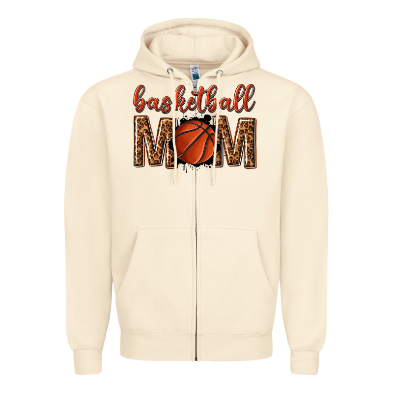 Basketball Mom Zipper Hoodie by texasbilliewilder | Teevron