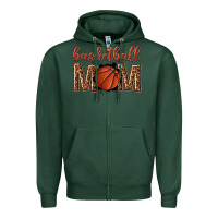 Sports Green basketball mom Zipper Hoodie - texasbilliewilder