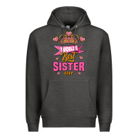 Charcoal Heather world's best sister ever Premium Hoodie - Jasminsmagicworld