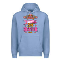 Colony Blue world's best sister ever Premium Hoodie - Jasminsmagicworld